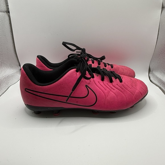 Nike Jr. Tiempo Legend 10 Club Soccer Cleats Youth 6Y  Pink Black Football - Picture 1 of 8